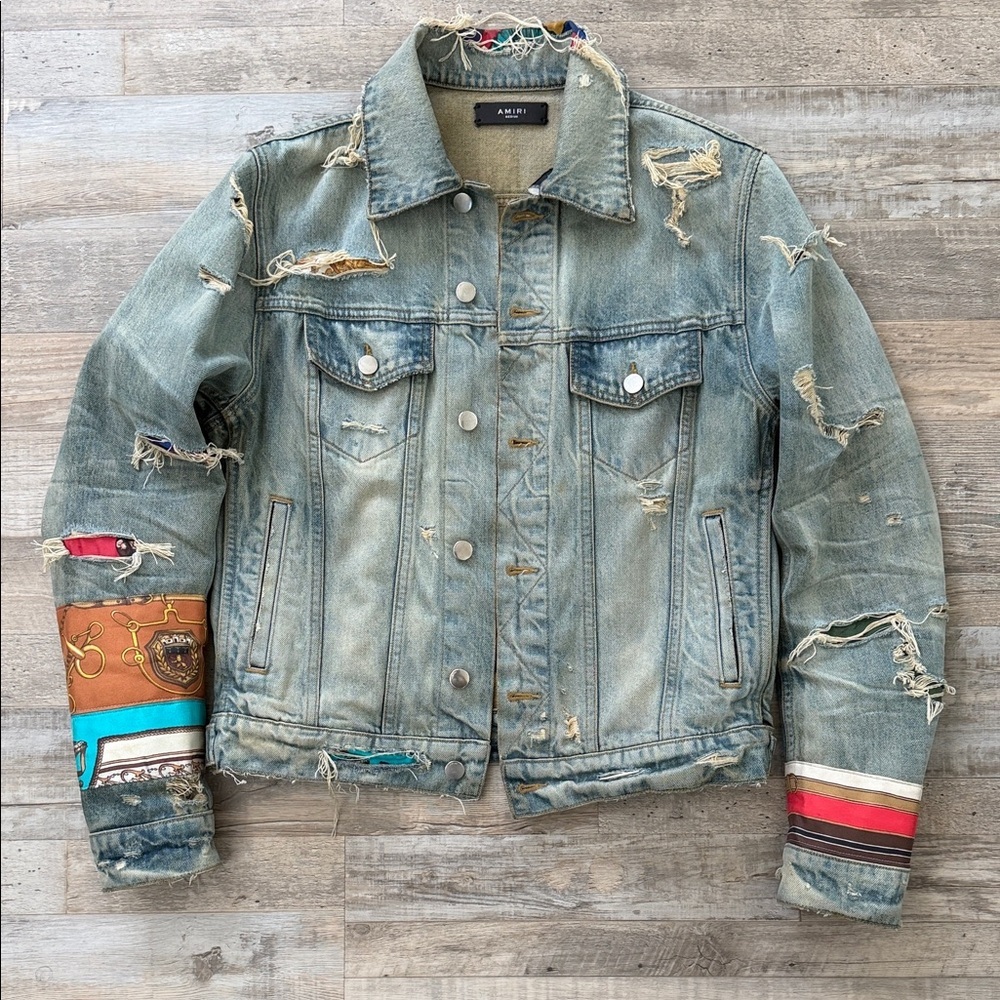 AMIRI Distressed Denim Jacket
